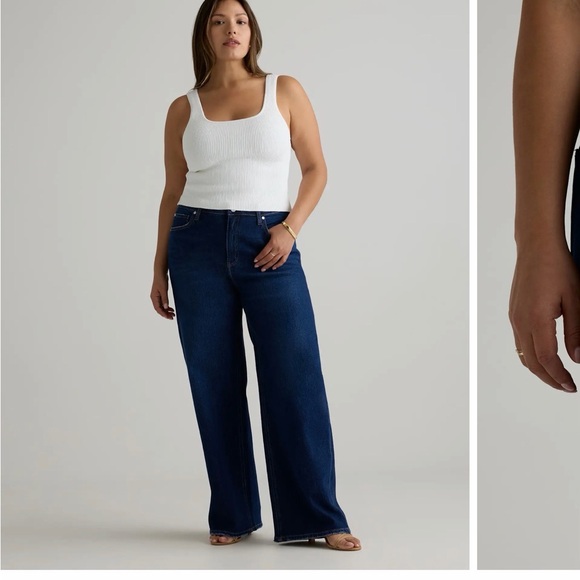 Like new barely worn Quince Bella Stretch relaxed straight jeans size 32. - Picture 12 of 15